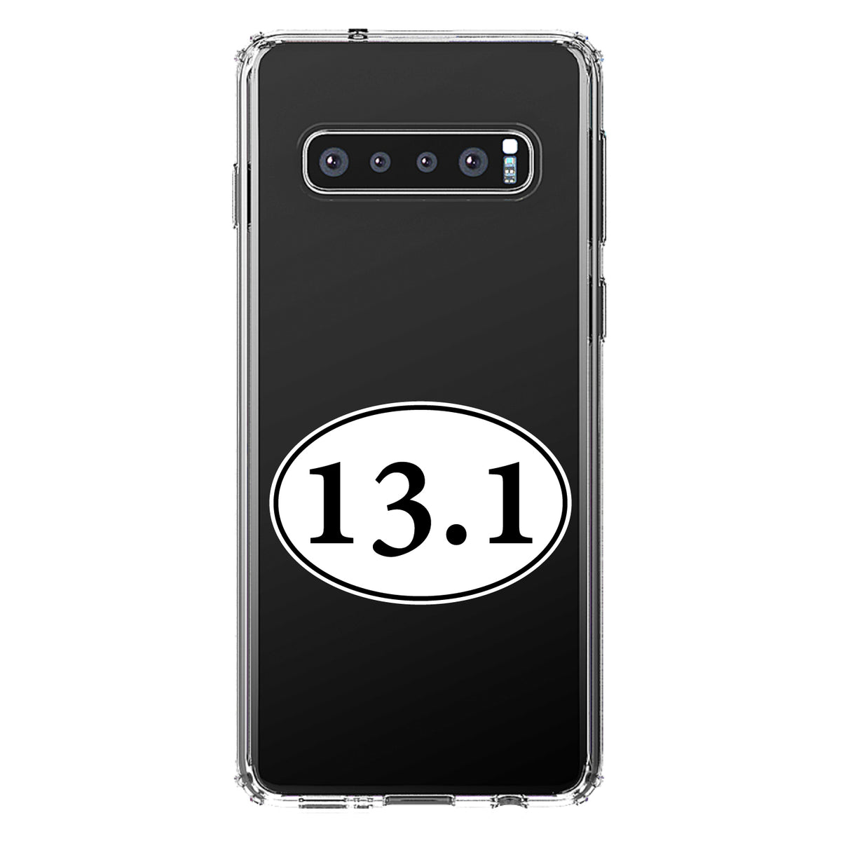 13.1, Half Marathon Sticker, Running Clear Shockproof iPhone Case, view 17