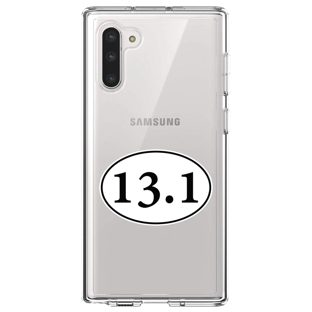 13.1, Half Marathon Sticker, Running Clear Shockproof iPhone Case, view 9