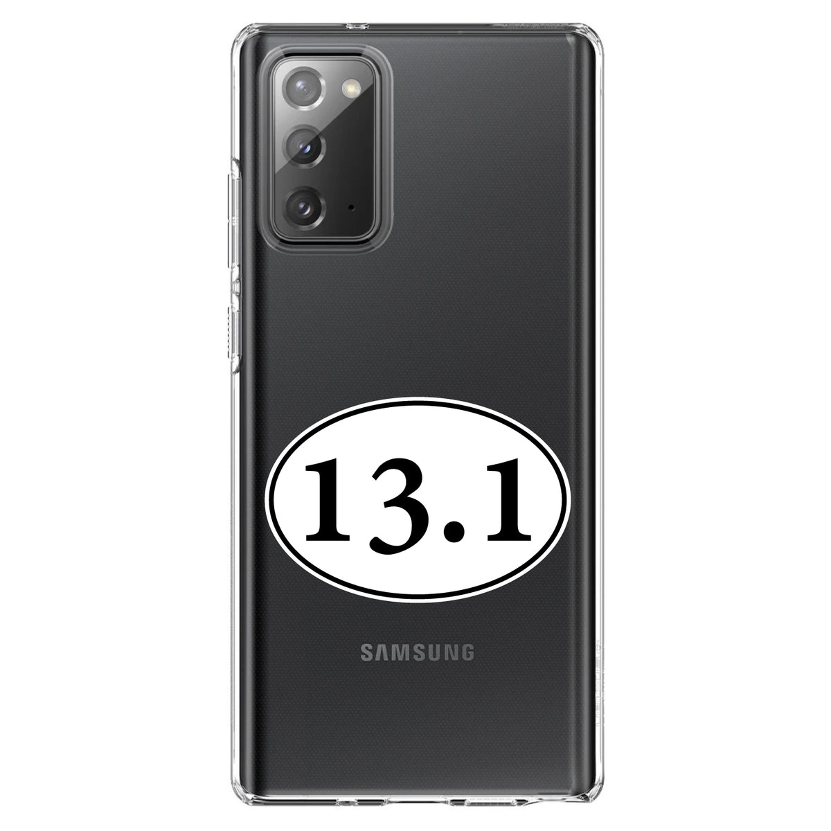 13.1, Half Marathon Sticker, Running Clear Shockproof iPhone Case, view 8
