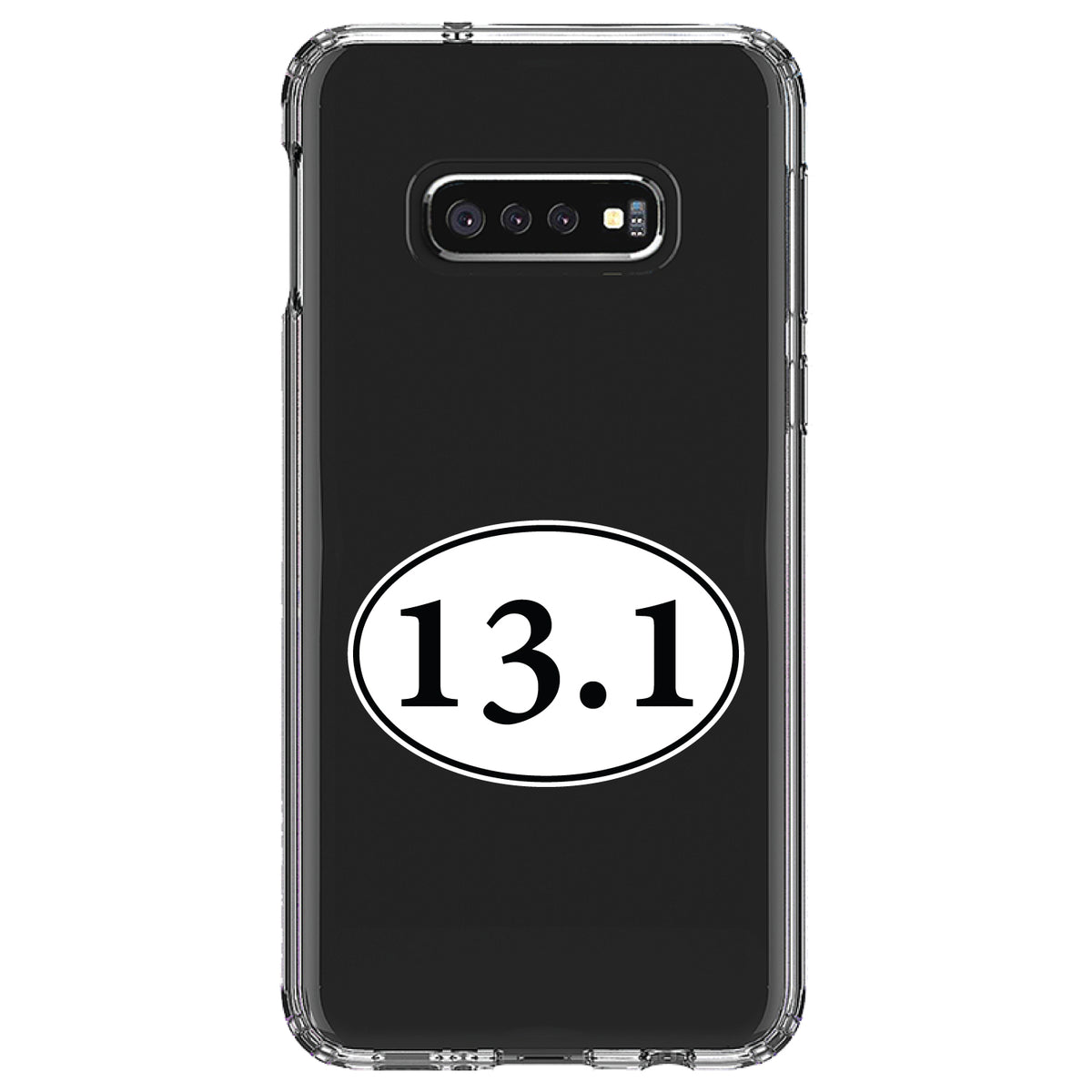 13.1, Half Marathon Sticker, Running Clear Shockproof iPhone Case, view 18