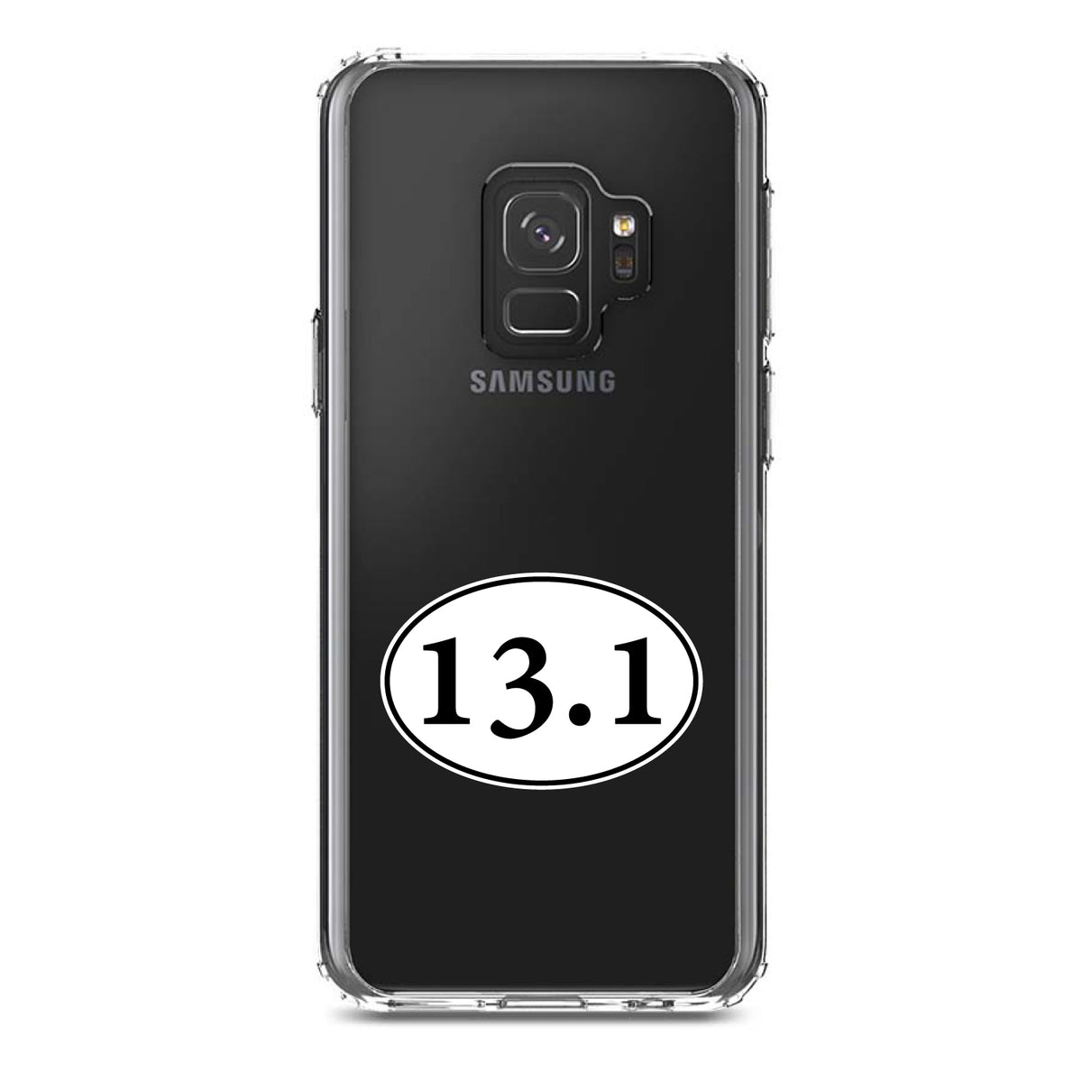 13.1, Half Marathon Sticker, Running Clear Shockproof iPhone Case, view 19