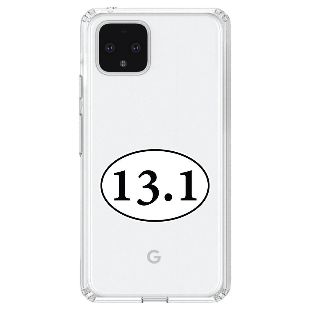 13.1, Half Marathon Sticker, Running Clear Shockproof iPhone Case, view 23