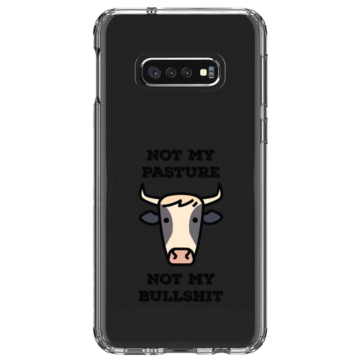 Not My Pasture, Not My BS Clear Shockproof iPhone Case, view 18