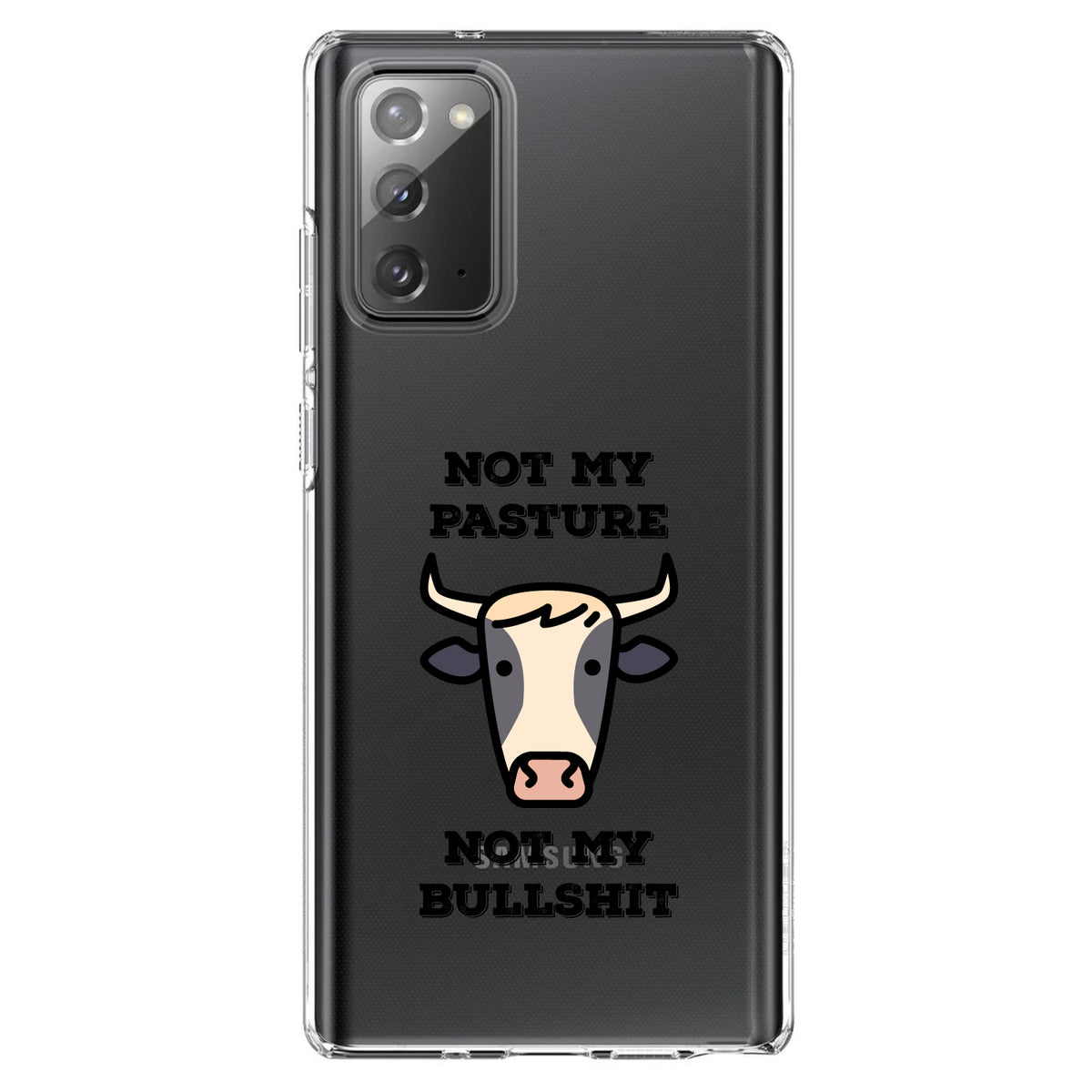 Not My Pasture, Not My BS Clear Shockproof iPhone Case, view 8
