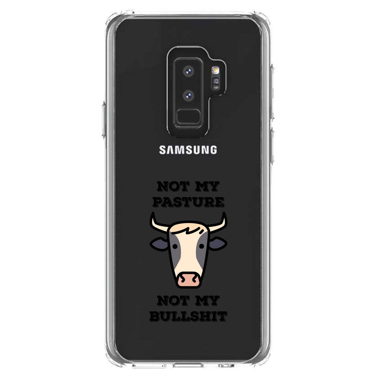 Not My Pasture, Not My BS Clear Shockproof iPhone Case, view 20