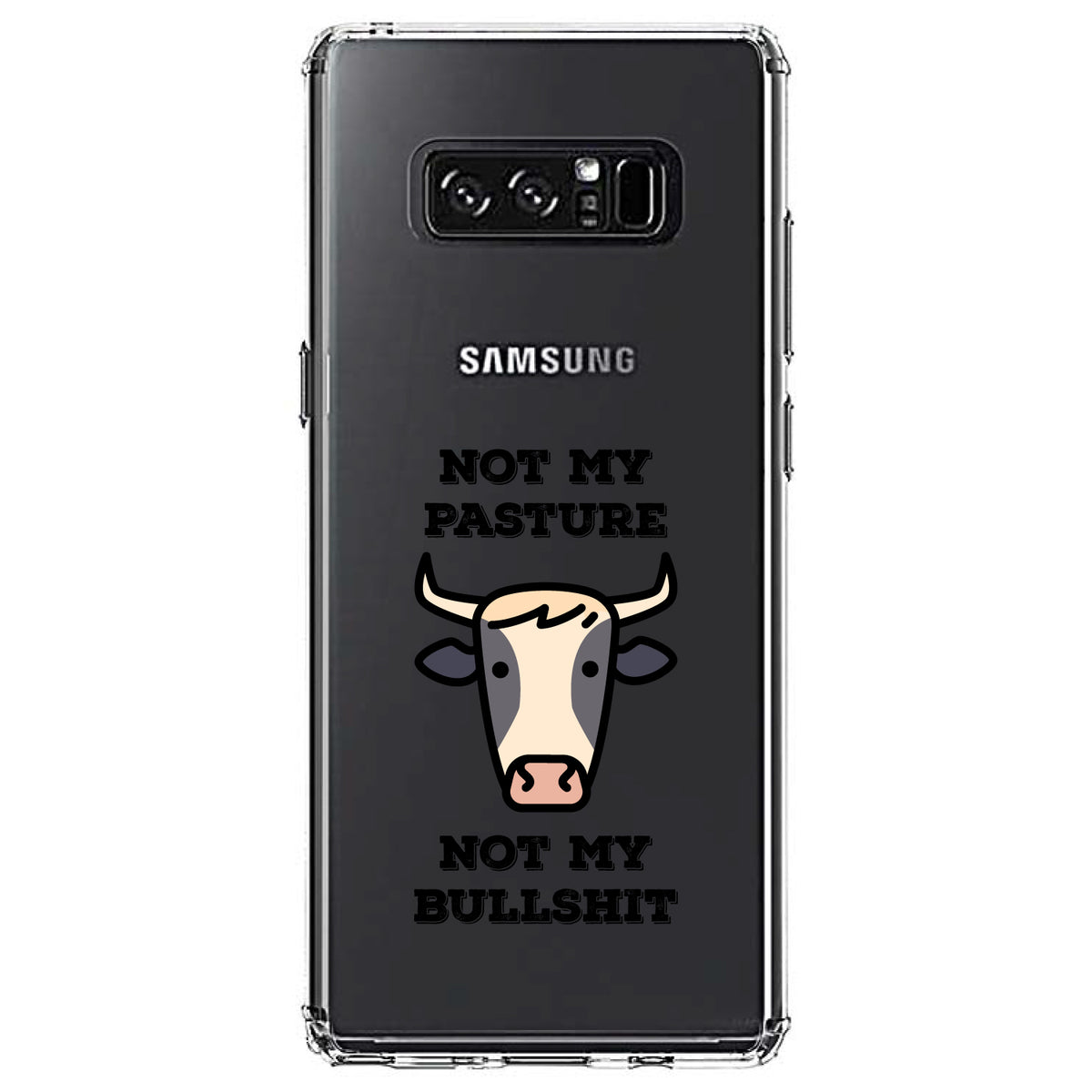 Not My Pasture, Not My BS Clear Shockproof iPhone Case, view 12