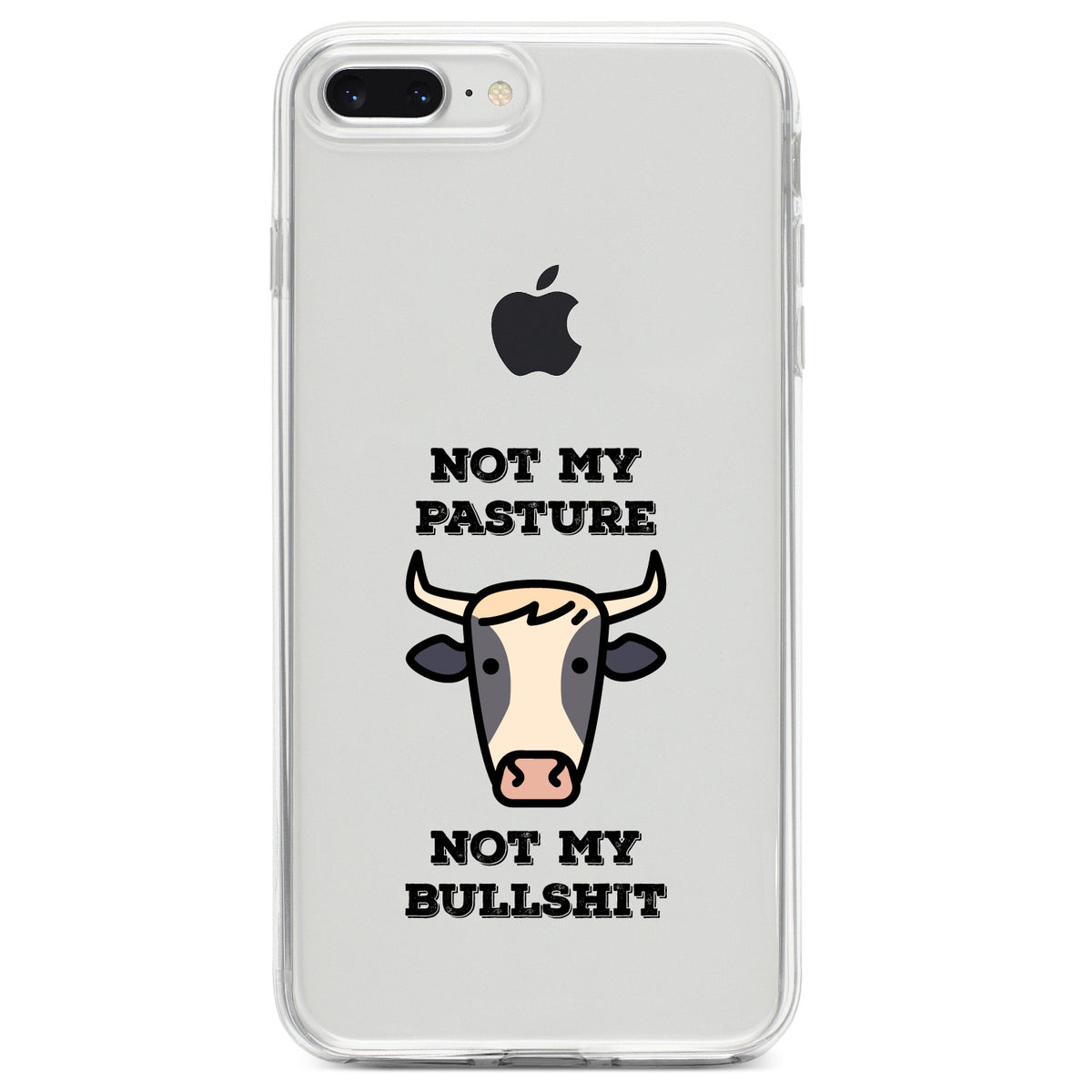Not My Pasture, Not My BS Clear Shockproof iPhone Case, view 6