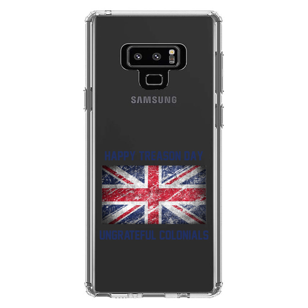 Happy Treason Day Ungrateful Colonials Clear Shockproof iPhone Case, view 11