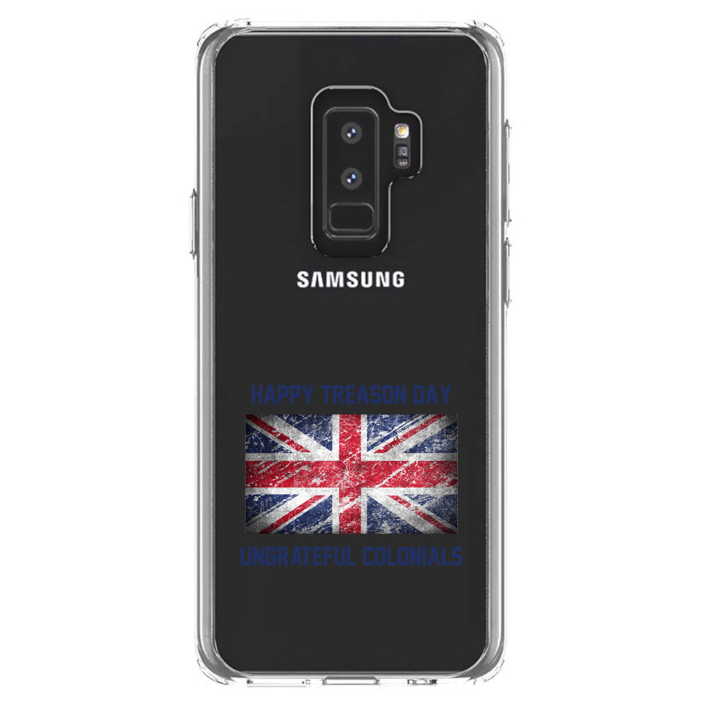 Happy Treason Day Ungrateful Colonials Clear Shockproof iPhone Case, view 20