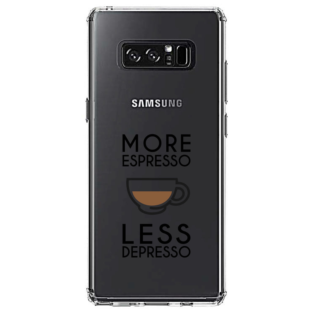 More Espresso Less Depresso Clear Shockproof iPhone Case, view 12