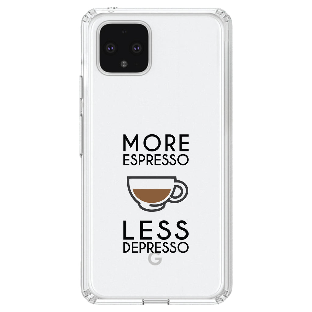 More Espresso Less Depresso Clear Shockproof iPhone Case, view 23