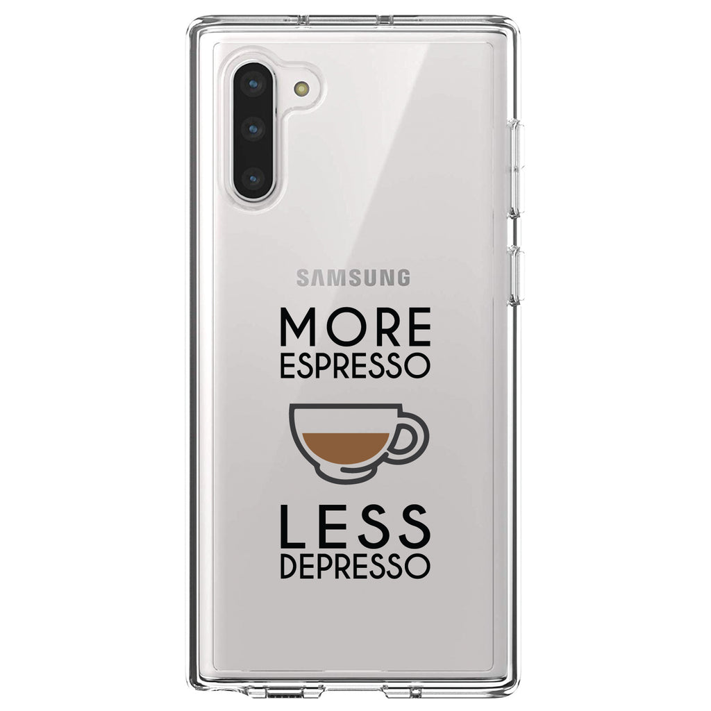 More Espresso Less Depresso Clear Shockproof iPhone Case, view 9