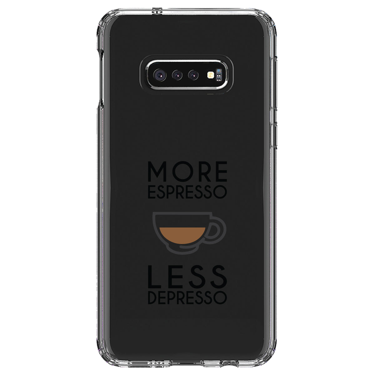 More Espresso Less Depresso Clear Shockproof iPhone Case, view 18