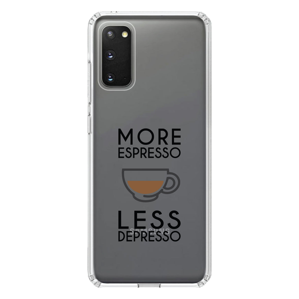 More Espresso Less Depresso Clear Shockproof iPhone Case, view 13