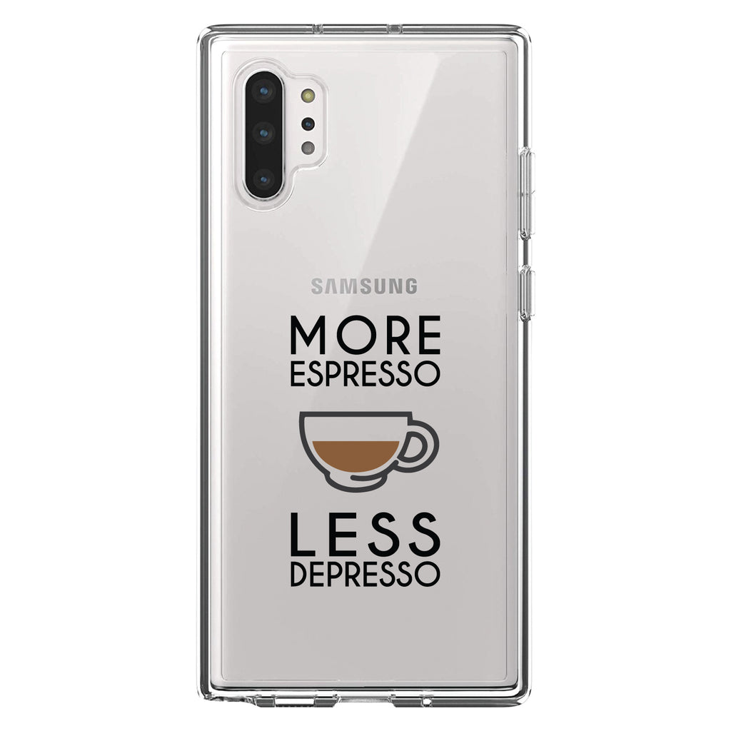 More Espresso Less Depresso Clear Shockproof iPhone Case, view 10