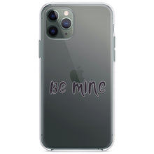 DistinctInk® Clear Shockproof Hybrid Case for Apple iPhone / Samsung Galaxy / Google Pixel - Be Mine - Valentine's Day