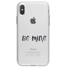 DistinctInk® Clear Shockproof Hybrid Case for Apple iPhone / Samsung Galaxy / Google Pixel - Be Mine - Valentine's Day