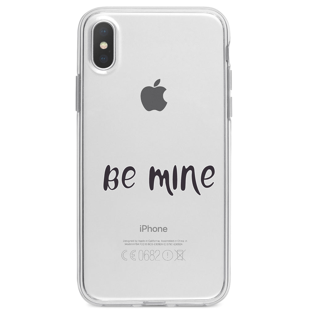 Be Mine, Valentine's Day Clear Shockproof iPhone Case, view 3