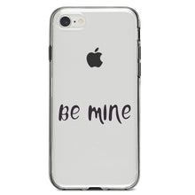 DistinctInk® Clear Shockproof Hybrid Case for Apple iPhone / Samsung Galaxy / Google Pixel - Be Mine - Valentine's Day