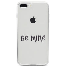 DistinctInk® Clear Shockproof Hybrid Case for Apple iPhone / Samsung Galaxy / Google Pixel - Be Mine - Valentine's Day