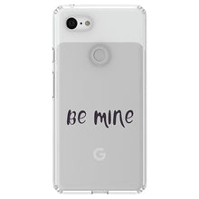 DistinctInk® Clear Shockproof Hybrid Case for Apple iPhone / Samsung Galaxy / Google Pixel - Be Mine - Valentine's Day