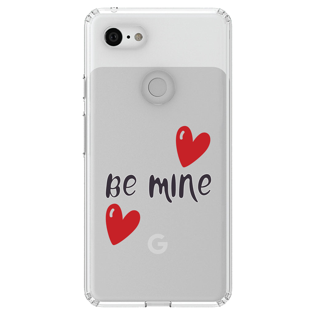 Be Mine, Red Hearts Clear Shockproof iPhone Case, view 22