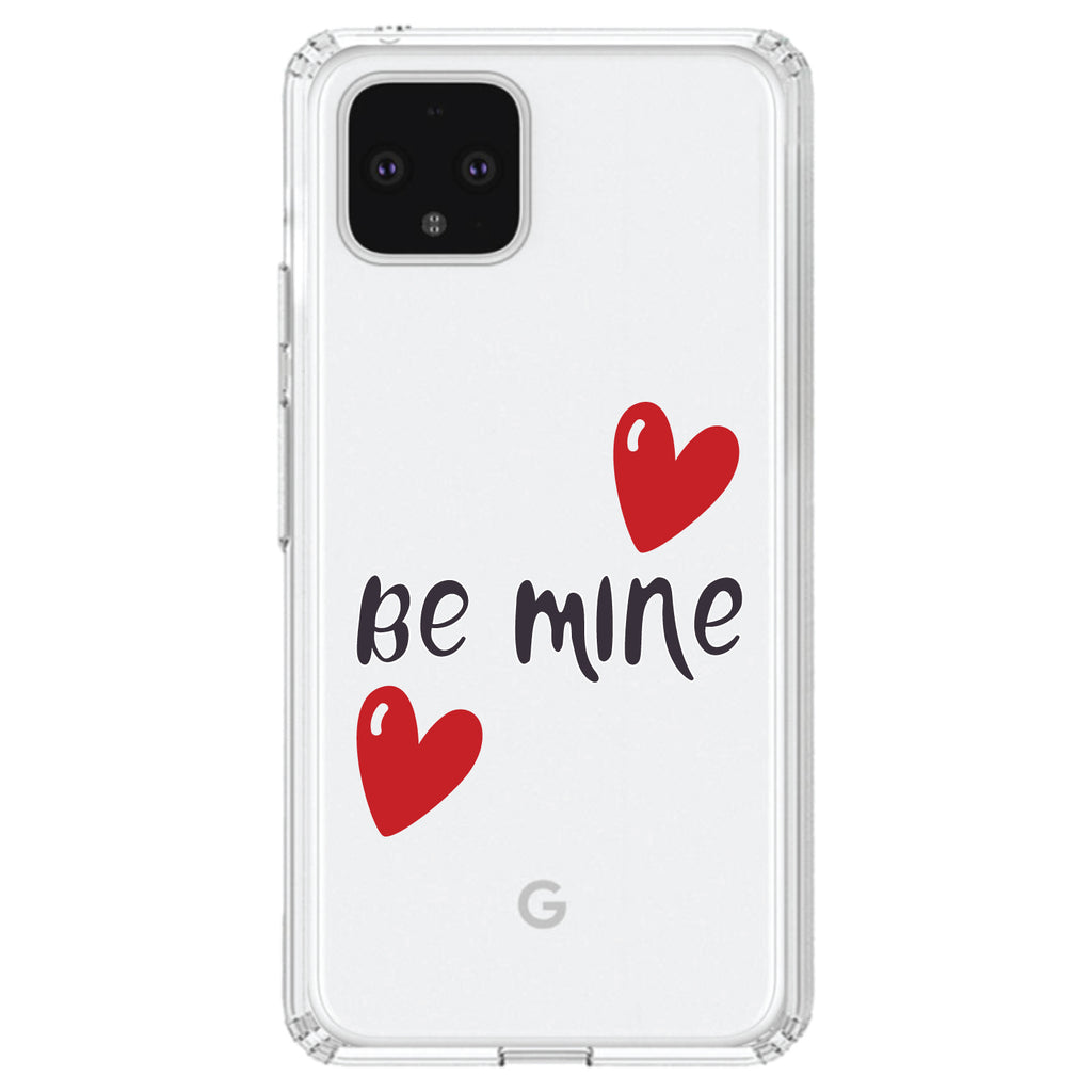 Be Mine, Red Hearts Clear Shockproof iPhone Case, view 24