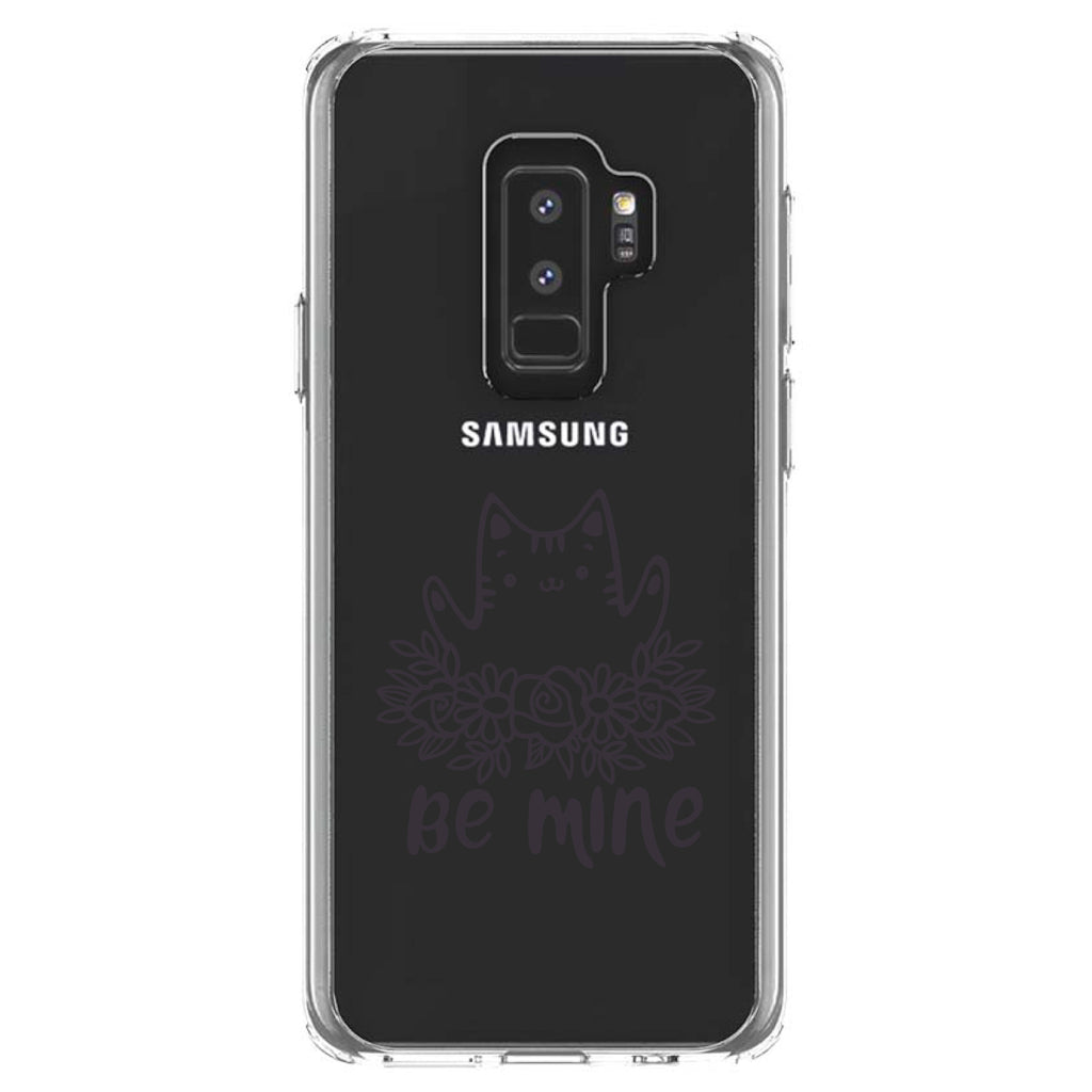 Valentine Cat, Be Mine Flowers Clear Shockproof iPhone Case, view 20