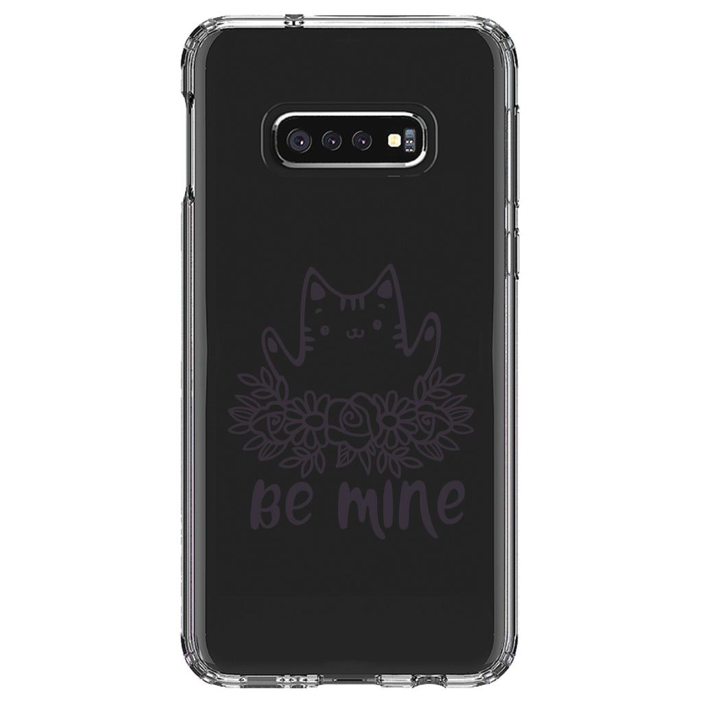 Valentine Cat, Be Mine Flowers Clear Shockproof iPhone Case, view 18