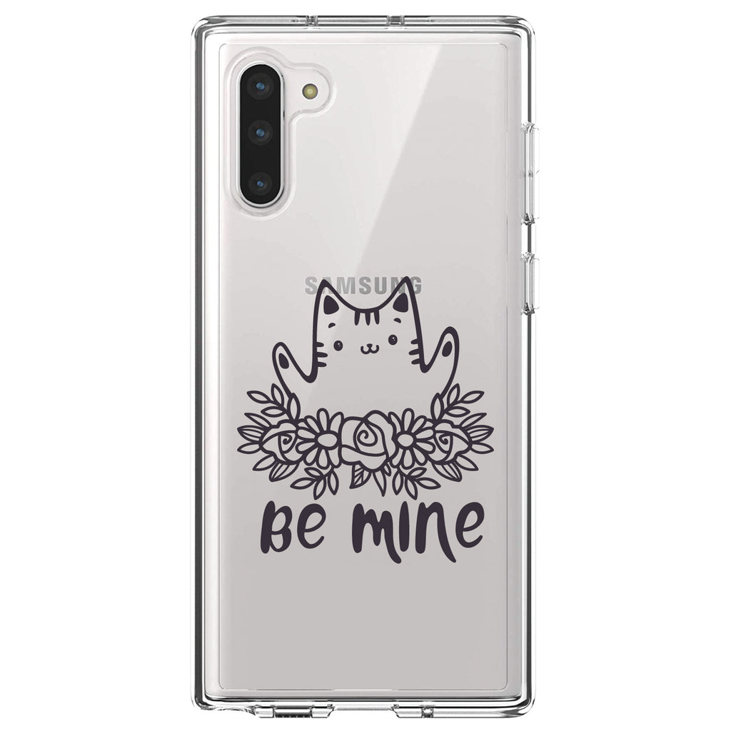 Valentine Cat, Be Mine Flowers Clear Shockproof iPhone Case, view 9