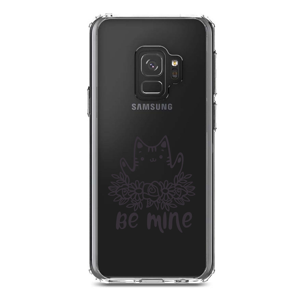 Valentine Cat, Be Mine Flowers Clear Shockproof iPhone Case, view 19