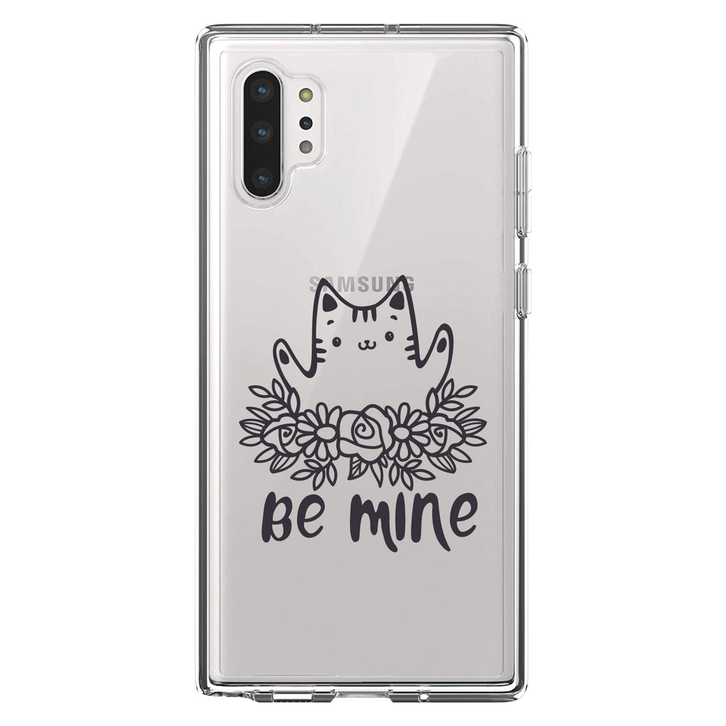 Valentine Cat, Be Mine Flowers Clear Shockproof iPhone Case, view 10
