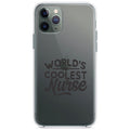 World's Coolest Nurse, Black Clear Shockproof iPhone Case