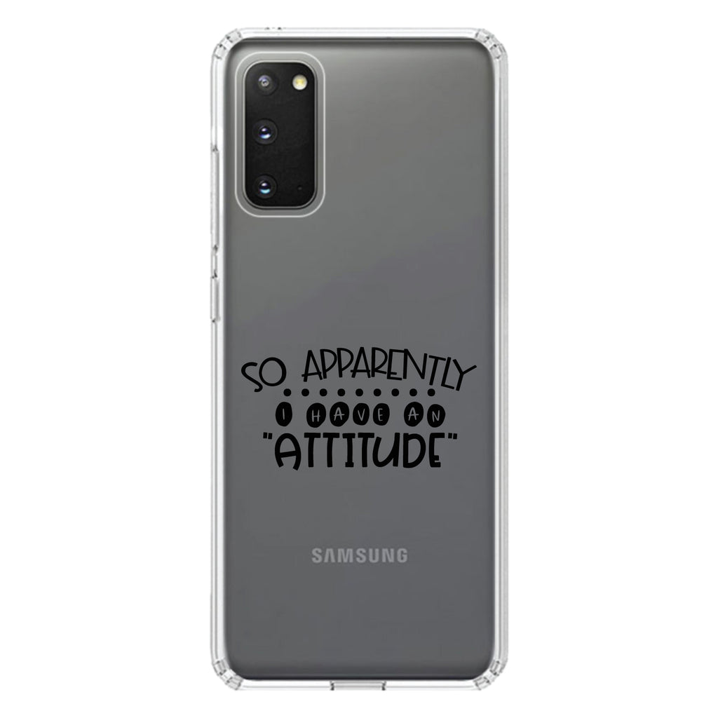 So Apparently I Have An Attitude, Black Clear Shockproof iPhone Case, view 15