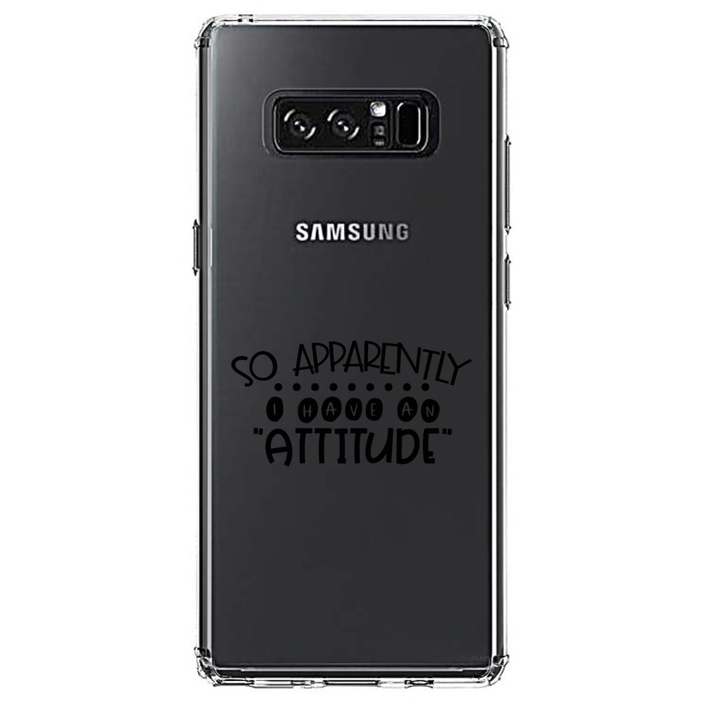 So Apparently I Have An Attitude, Black Clear Shockproof iPhone Case, view 12