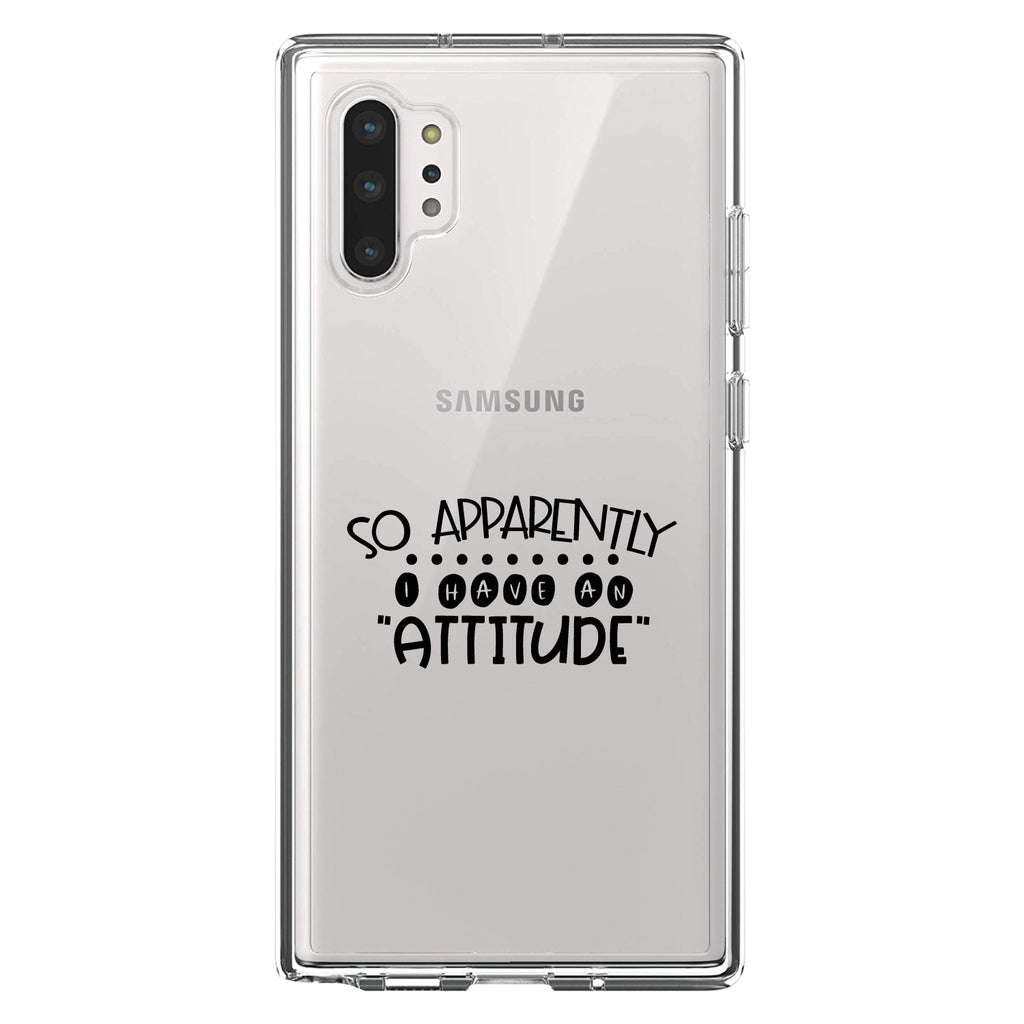 So Apparently I Have An Attitude, Black Clear Shockproof iPhone Case, view 10