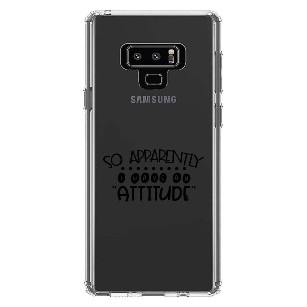 So Apparently I Have An Attitude, Black Clear Shockproof iPhone Case, view 11