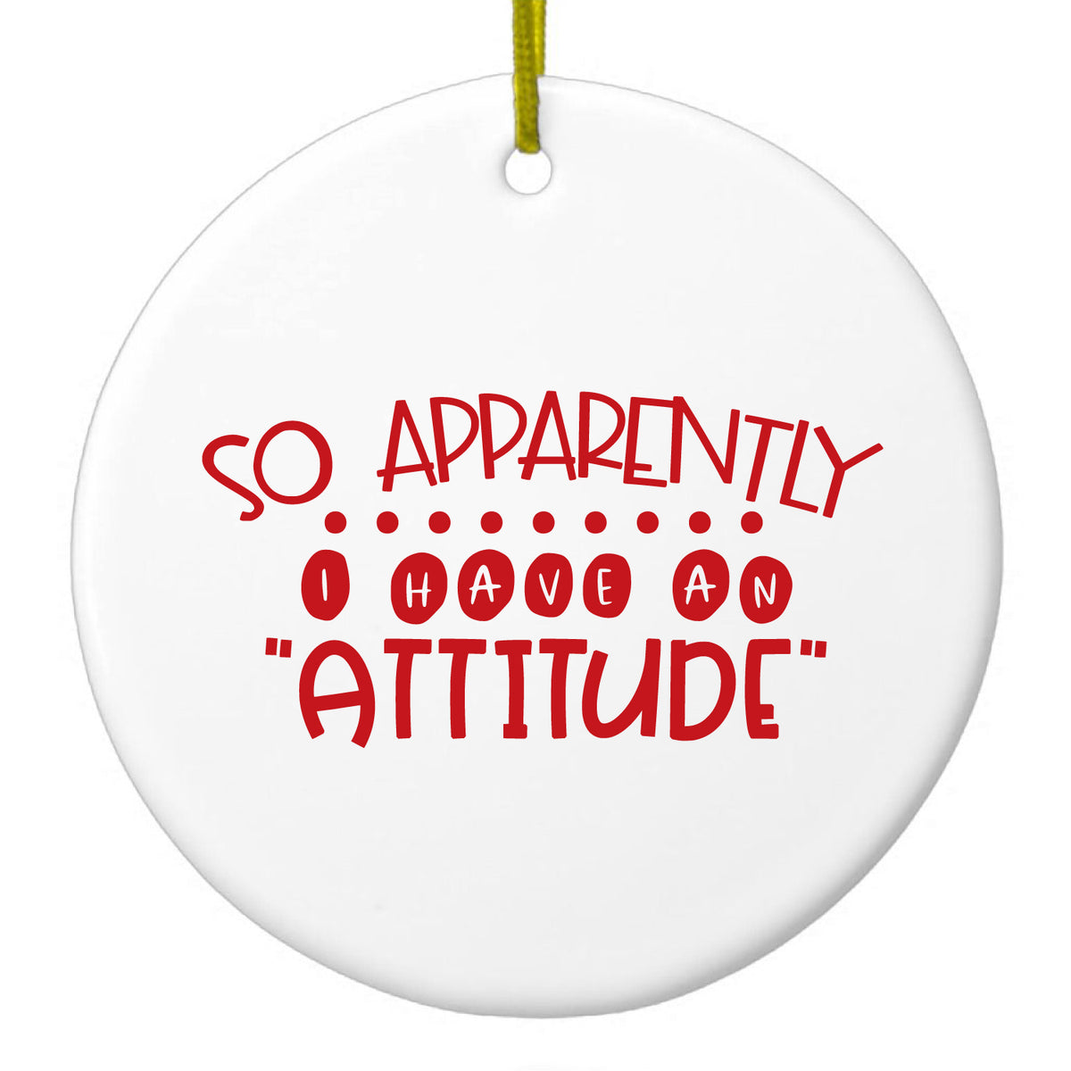 Red Ceramic Ornament