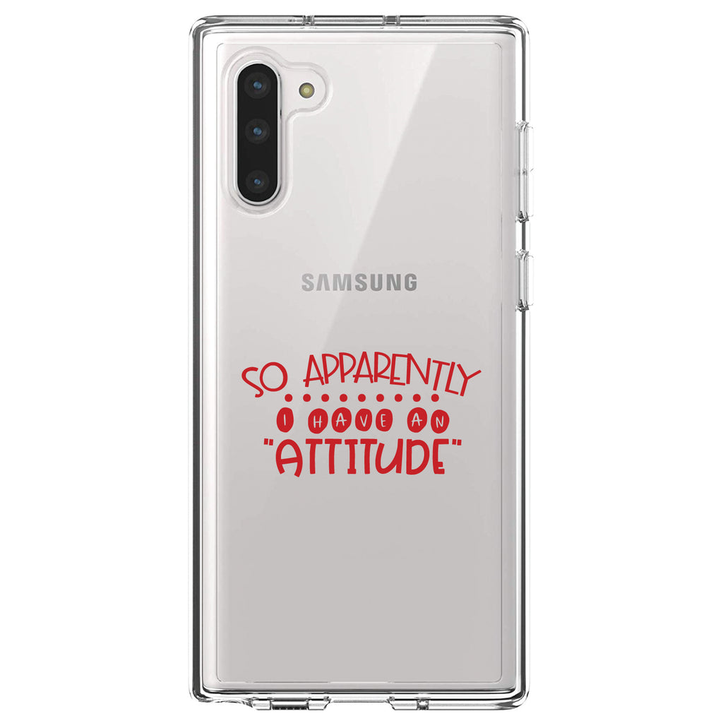 So Apparently I Have An Attitude, Red Clear Shockproof iPhone Case, view 9