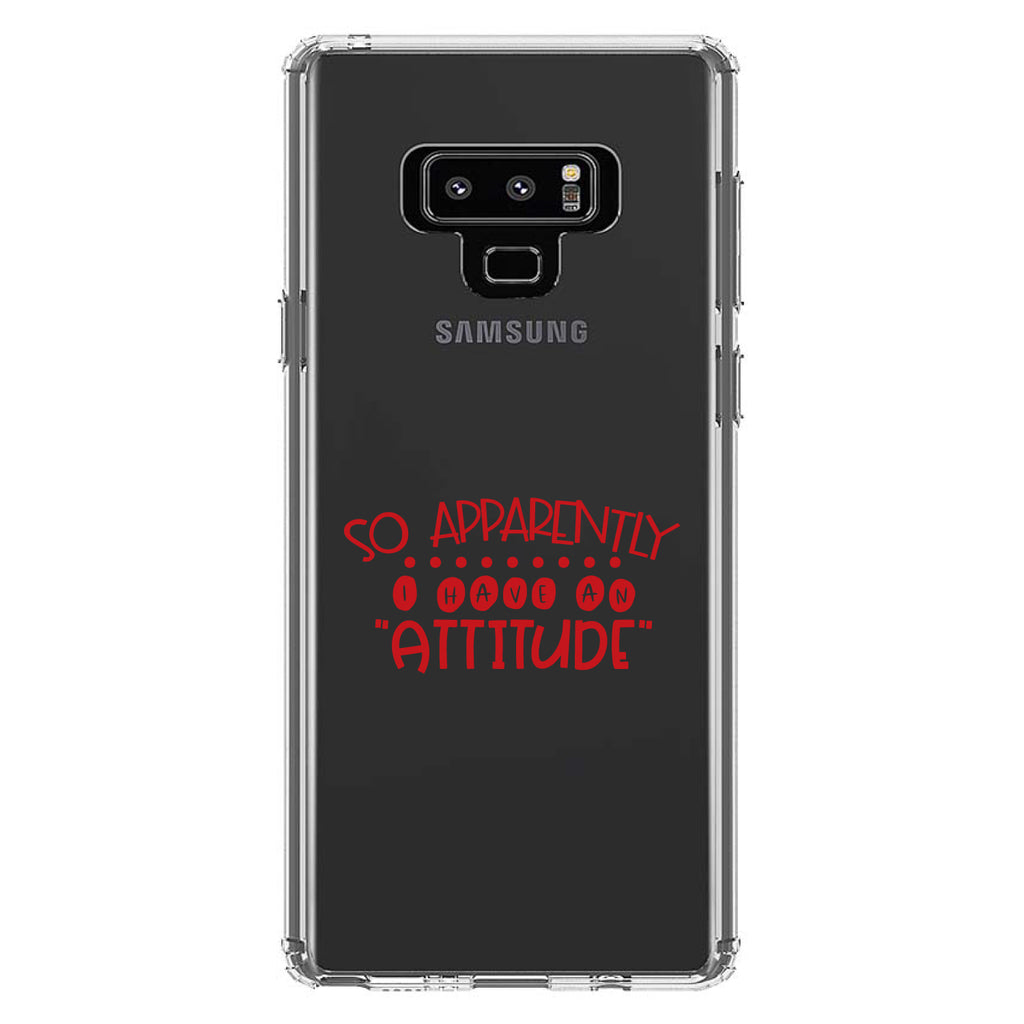 So Apparently I Have An Attitude, Red Clear Shockproof iPhone Case, view 11