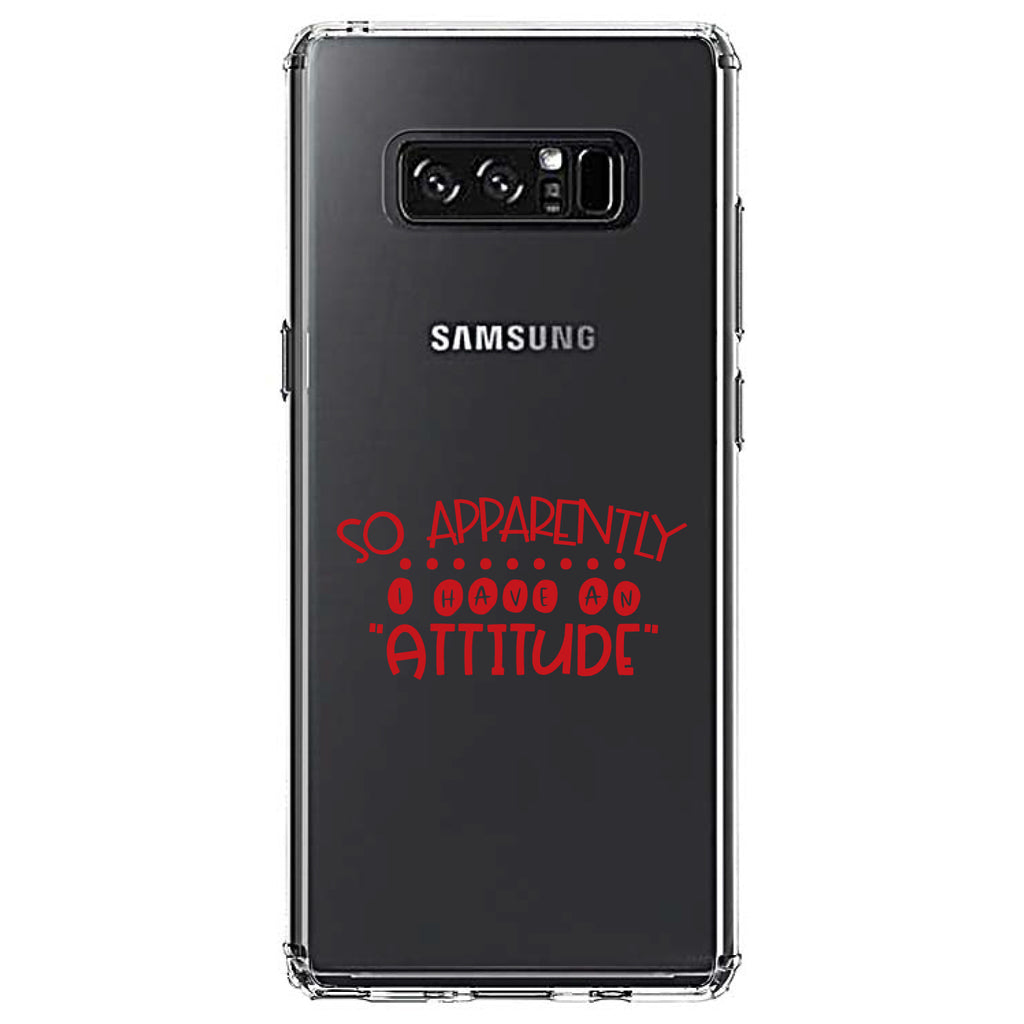 So Apparently I Have An Attitude, Red Clear Shockproof iPhone Case, view 12