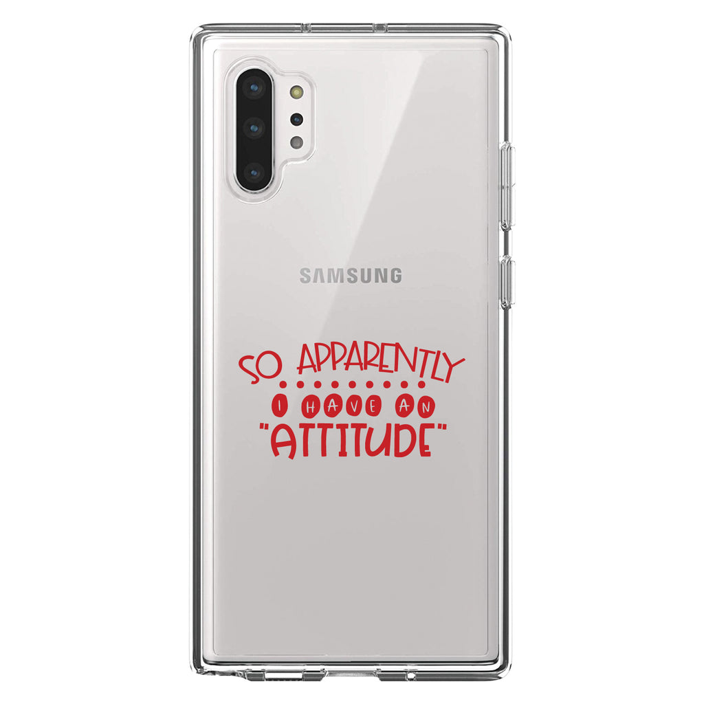 So Apparently I Have An Attitude, Red Clear Shockproof iPhone Case, view 10