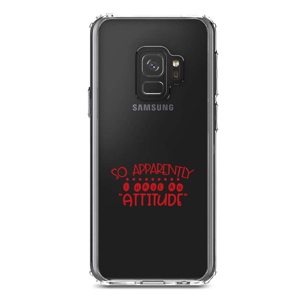 So Apparently I Have An Attitude, Red Clear Shockproof iPhone Case, view 19