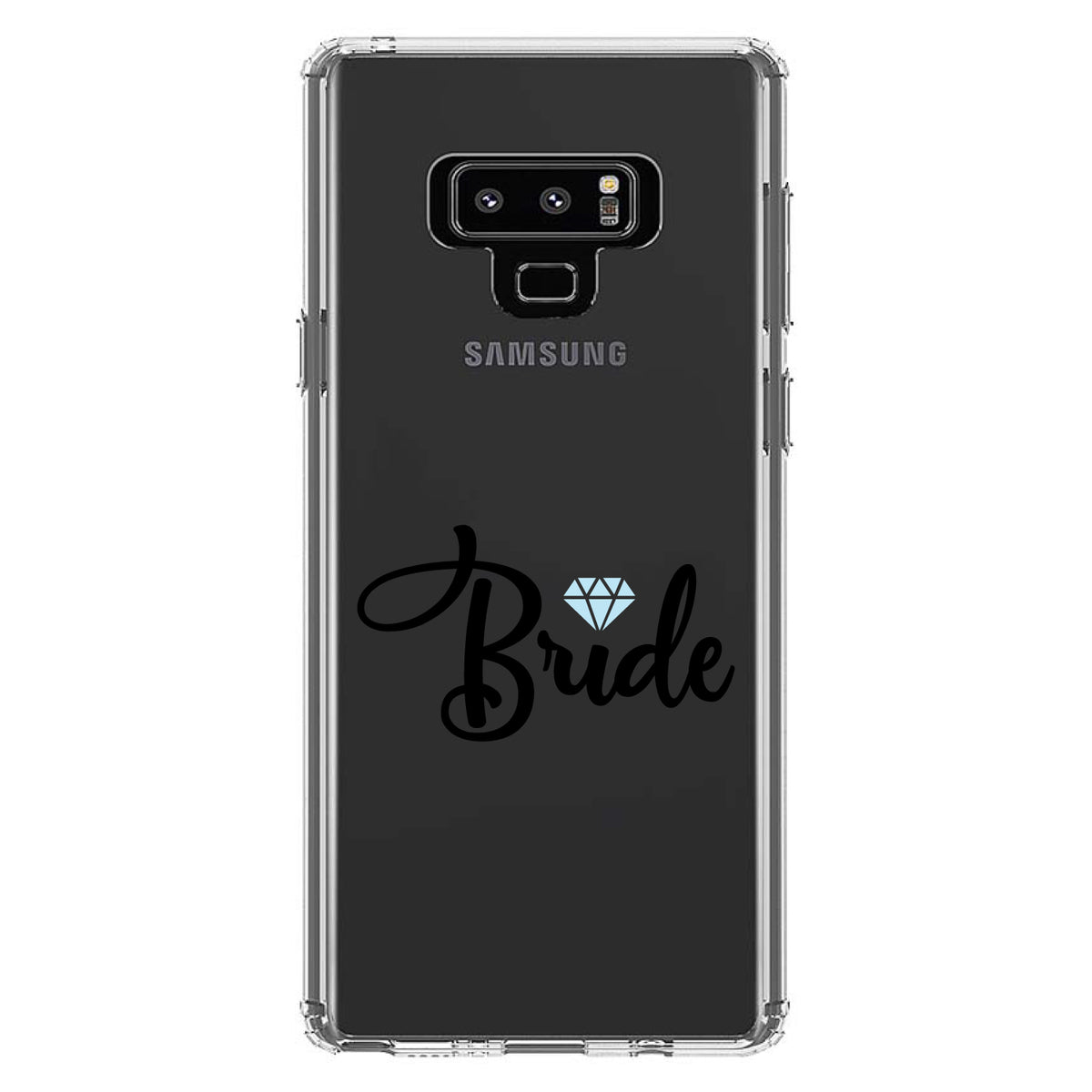 Bride Diamond, Wedding Design Clear Shockproof iPhone Case, view 11