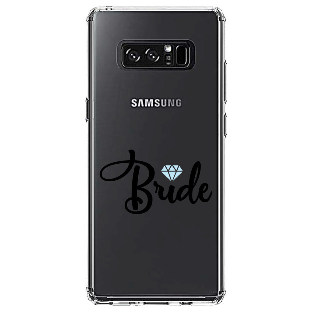 Bride Diamond, Wedding Design Clear Shockproof iPhone Case, view 12