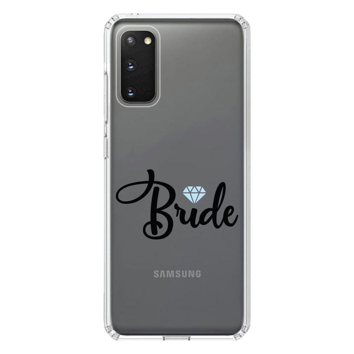Bride Diamond, Wedding Design Clear Shockproof iPhone Case, view 15