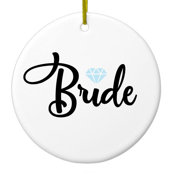 Wedding Design Ceramic Ornament