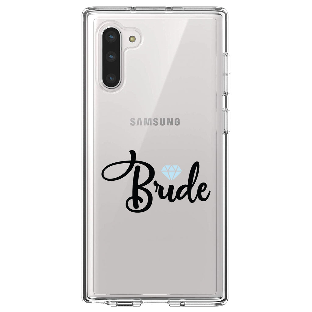 Bride Diamond, Wedding Design Clear Shockproof iPhone Case, view 9