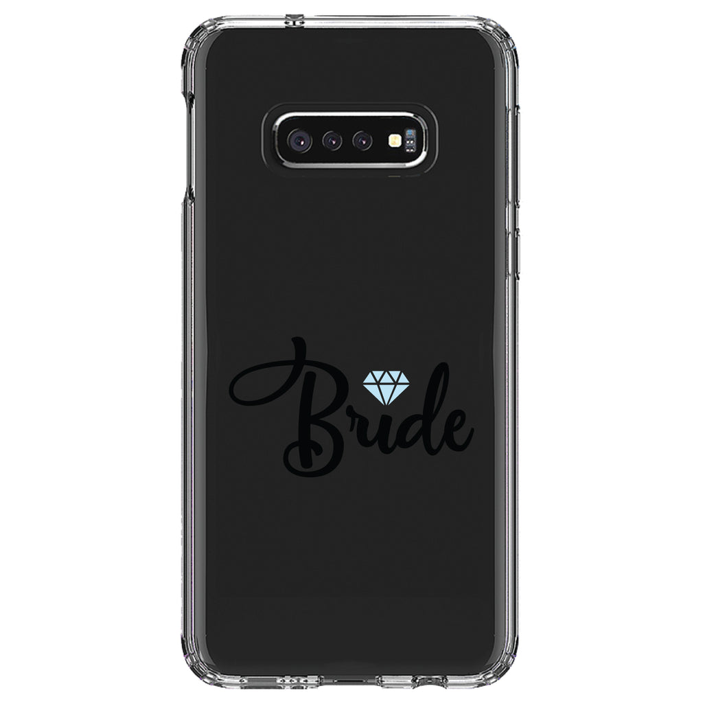Bride Diamond, Wedding Design Clear Shockproof iPhone Case, view 18