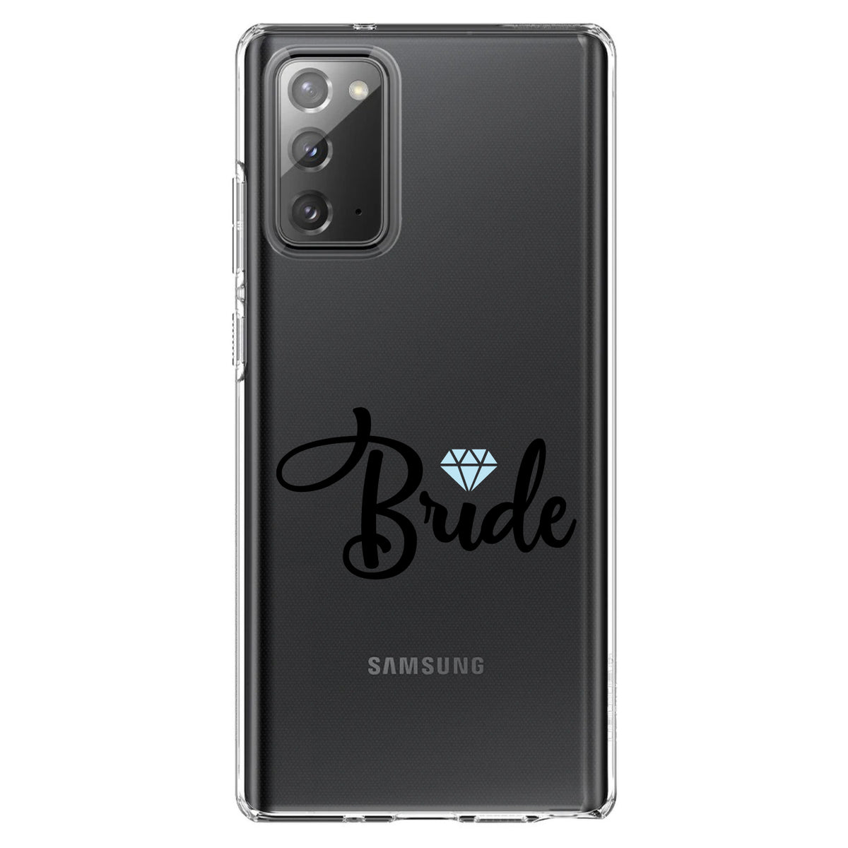 Bride Diamond, Wedding Design Clear Shockproof iPhone Case, view 7